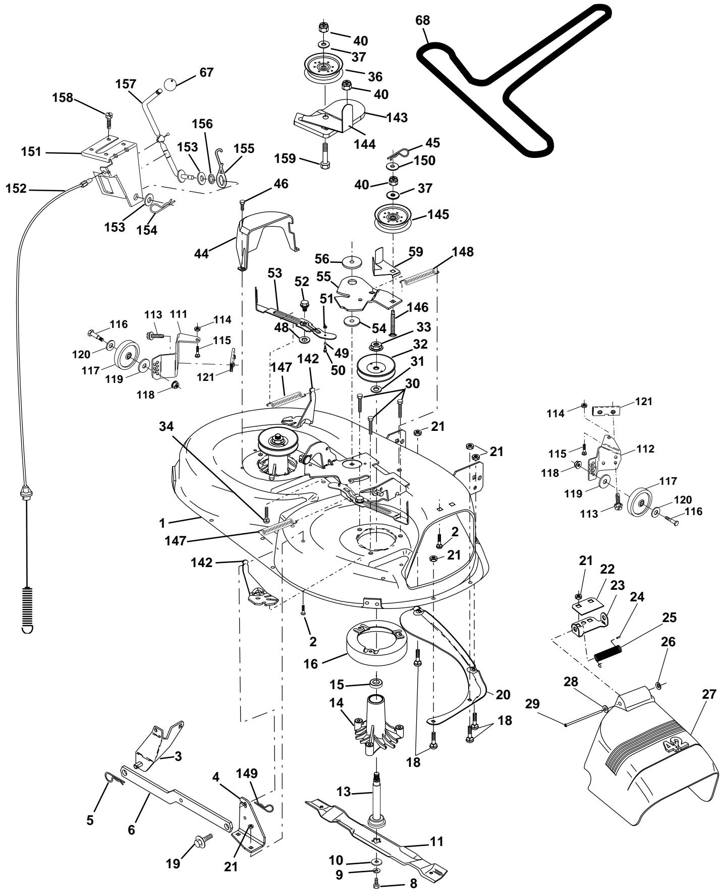 POULAN PC14542B - CARTER DETONDEUSE - 1