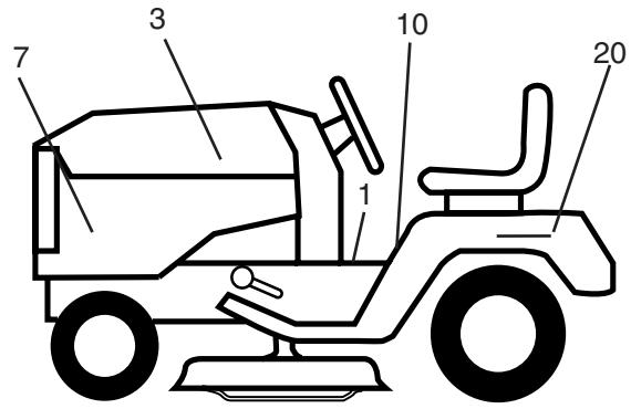 POULAN PO17542STA - Decalcomanie - 2