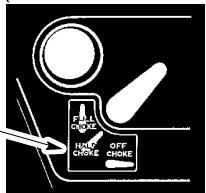 POULAN PRO PB200 - Démarrage d'un moteur FROID (ou après remplissage du réservoir à carburant) - 4