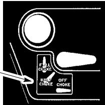 POULAN PRO PB200 - Démarrage d'un moteur FROID (ou après remplissage du réservoir à carburant) - 5