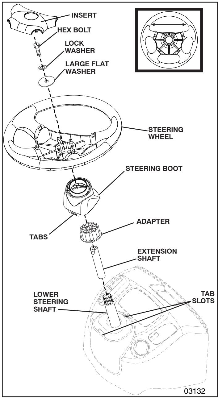 POULAN PRO PP18542 - INSTALL STEERING WHEEL - 1