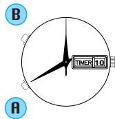 SEIKO 6M25 ANALOG QUARTZ - Utilisation du compteur à rebours - 1
