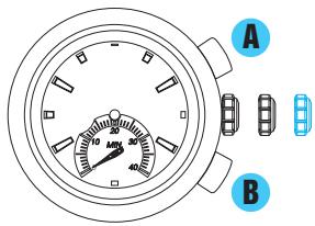 SEIKO 7T82 ANALOG QUARTZ - 2) Ajustement de position des aiguilles du chronométrage - 7