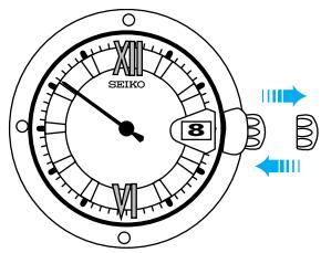 SEIKO 8F328F33 ANALOG QUARTZ - Couronne - 3