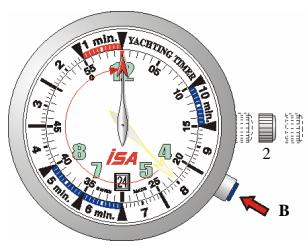 SEIKO ISA 8270 - Re-initializzare le lancette del conto alla rovescia/ cronometro (per la regolazione solo dopo ilchio bateria) - 3