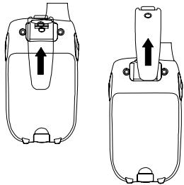 SWITEL WTC 605 - Attaching/Detaching the belt clip - 1