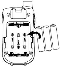 SWITEL WTC 605 - Inserting the batteries - 1