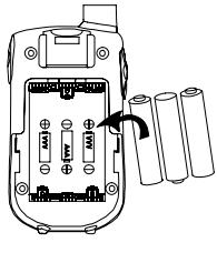 SWITEL WTC 605 - Placer les piles rechargeables - 1