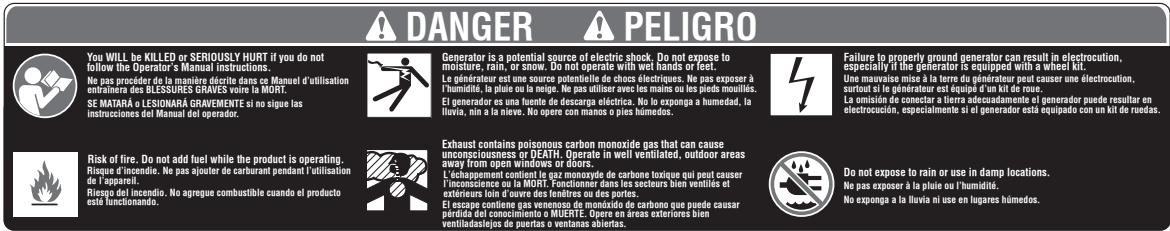HOMELITE HGCA4500 - ETIQUETAS DE SEGURIDAD - 2