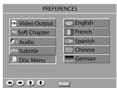 JAMO SVR 250 - Preference Setup - 9