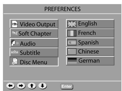 JAMO SVR 250 - Configuración de Preferencias - 9