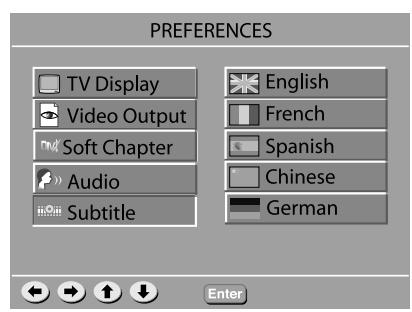 JAMO SVR 250 - Configuración de Preferencias - 8
