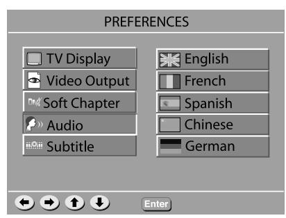 JAMO SVR 250 - Configuración de Preferencias - 7