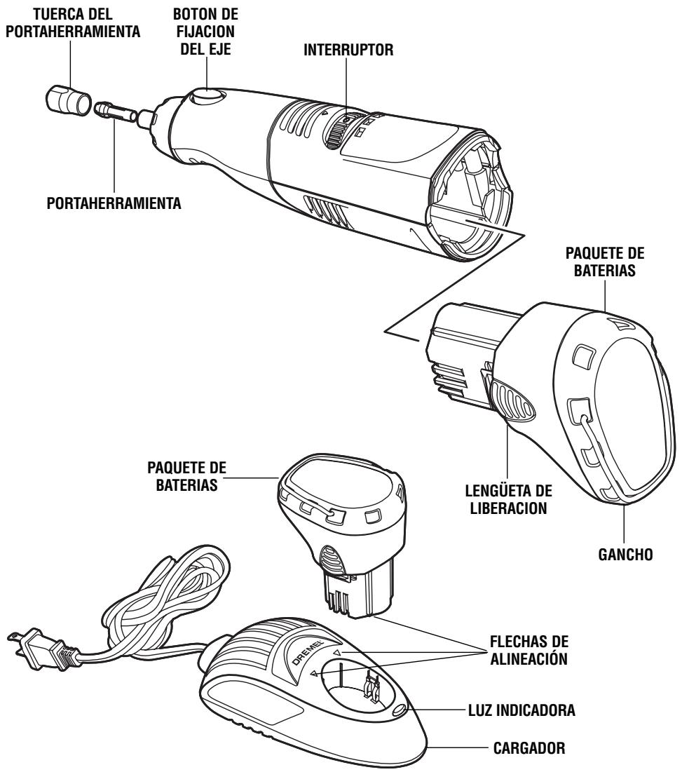 DREMEL 800 - Herramienta giratoria sin cordon - 1