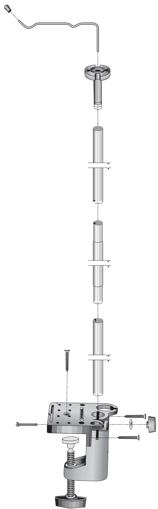 DREMEL 2222 SHAFT TOOL HOLDER - 1