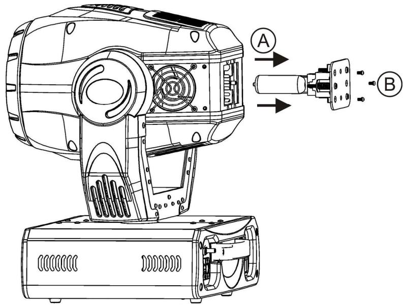 JBSYSTEMS BT-575W - PLAATSEN OF VERVANGEN VAN DE LAMP - 2