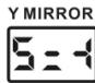 JBSYSTEMS CLUB LASER 7 MK2 - Réglage de l'effet miroir x/y: - 7
