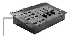 JBSYSTEMS LED MANAGER - Elektrische installment in Master/slave-mode met de LEDCON-01 remote: - 1