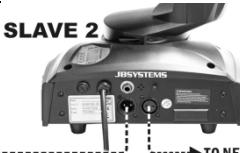 JBSYSTEMS LYNX II - Electrische installment van 2 of more toestellen in master/slave: - 3