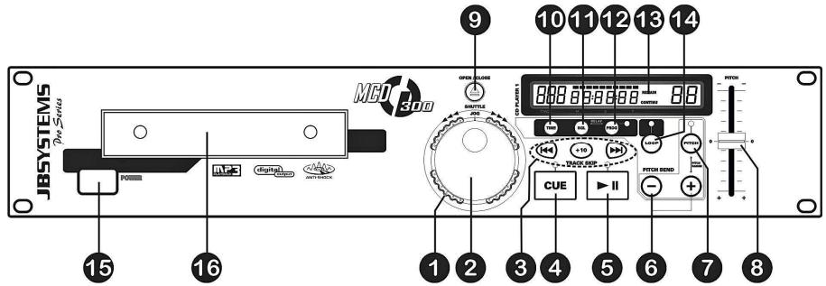 JBSYSTEMS MCD 300 - CONTROLES Y FUNCIONES - 1