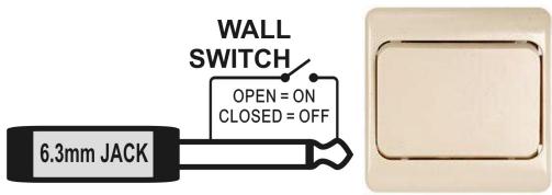 JBSYSTEMS MINI LED MANAGER - Connecting an external analog switch for blackout: - 1