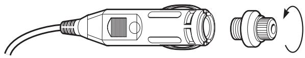 SNOOPER JET - Remplacement du fusible du câble d'alimentation allume-cigare: - 1