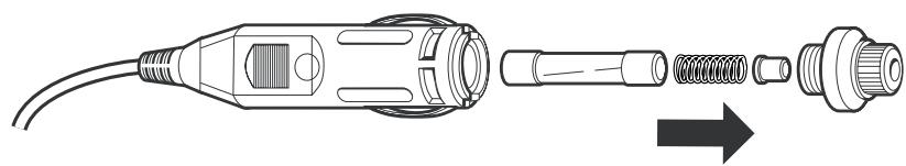 SNOOPER SAPPHIRE - Remplacement du fusible du câble d'alimentation allume-cigare : - 2