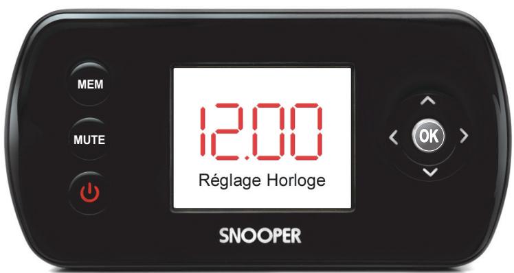 SNOOPER SAPPHIRE - Si vous devez changer le décalage horaire par rapport à GMT (greenwich mean time), procédez de la manière suivante : - 1