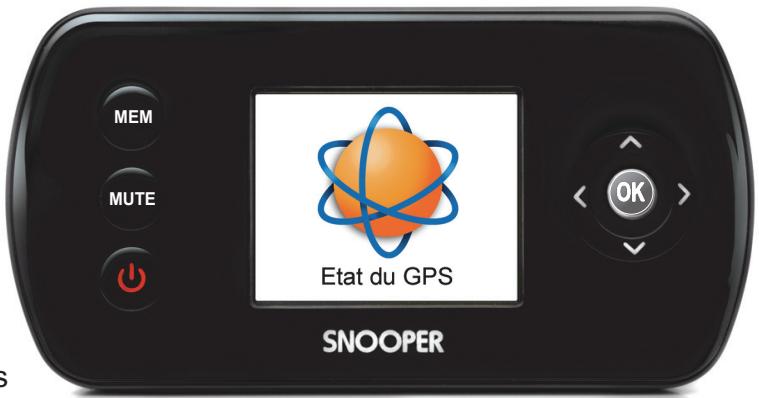 SNOOPER SAPPHIRE - Pour consulter l'état du GPS, procédez de manière suivante : - 1