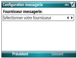 PALM TREO 500 - Définition d'un compte pop/imap : autres fournisseurs de services de messagerie électronique - 2