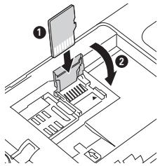 PALM TREO 500 - Insertion et retrait de cartes d'extension - 2