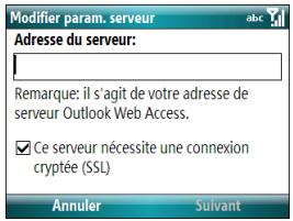 PALM TREO 500 - Configuration d'une synchronisation sans fil - 2