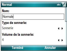 PALM TREO 500 - Personnalisation des profils sonores - 1