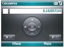 PALM TREO 500 - Exécution de calculs - 1
