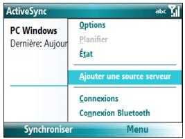 PALM TREO 500 - Configuration d'une synchronisation sans fil - 1