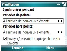 PALM TREO 500 - Configuration du programme de synchronisation - 1
