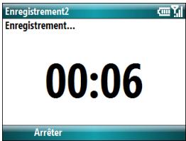 PALM TREO 500 - Enregistrement d'une note vocale - 1