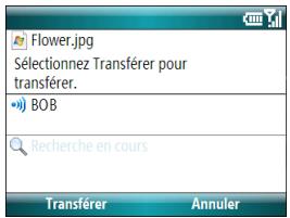 PALM TREO 500 - Transmission d'une entrée ou d'un fichier - 1