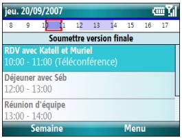 PALM TREO 500 - Création d'un événement sans heures - 1