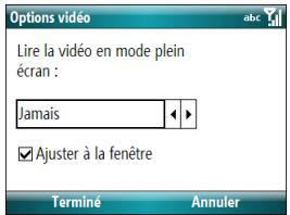 PALM TREO 500 - Personnalisation de windows media player mobile - 2