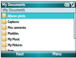 PALM TREO 500 - Lancement d'applications sur une carte d'extension - 1