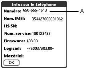 PALM TREO 650 ORANGE - Quel est mon numéro? - 1