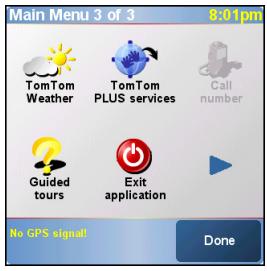 PALM GPS NAVIGATOR 3301 - Fechar o NAVIGATOR - 1