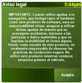 PALM GPS NAVIGATOR 3301 - Complete la configuracion del software NAVIGATOR - 3