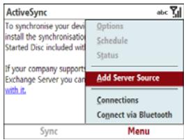 PALM TREO 500V VODAFONE - Setting up wireless synchronisation - 1