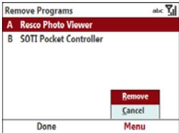 PALM TREO 500V VODAFONE - Removing applications - 1