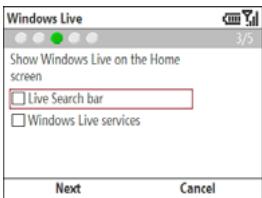PALM TREO 500V VODAFONE - Setting up Windows Live Mail - 3