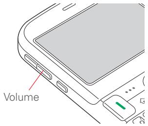 PALM TREO 500V VODAFONE - Adjusting call and ringer volume - 1
