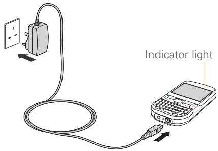 PALM TREO 500V VODAFONE - Charging the battery - 1