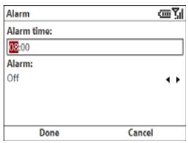 PALM TREO 500V VODAFONE - Setting system alarms - 1